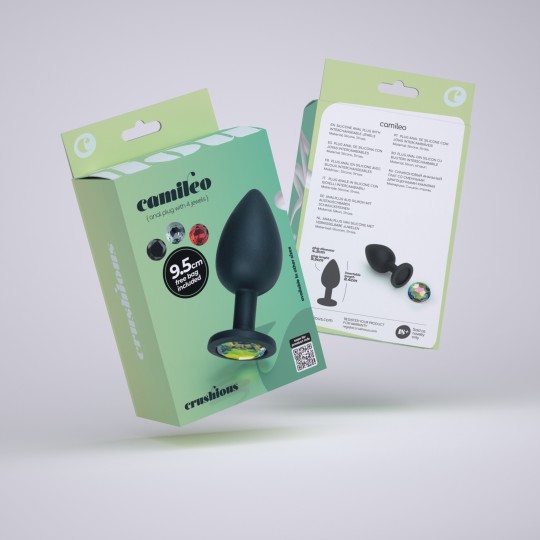 CAMILEO PLUG ANALE GRANDE CON 4 GIOIELLI INTERCAMBIABILI CRUSHIOUS