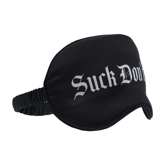 ANTIFAZ SUCK DON'T BITE PRINTED SATIN NEGRA OUCH!