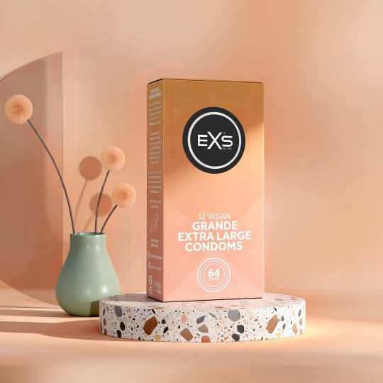 EXS GRANDE - EXTRA LARGE CONDOMS - 12 PIECES
