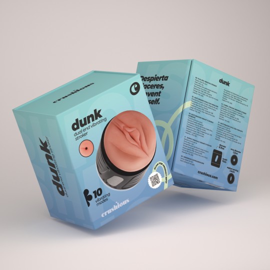 DUNK DOPPELTER MASTUBATOR MIT VIBRATION CRUSHIOUS 