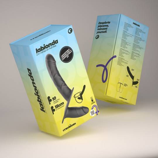 LABIONDA DOPPELTER STRAP-ON MIT FERNBEDIENUNG CRUSHIOUS