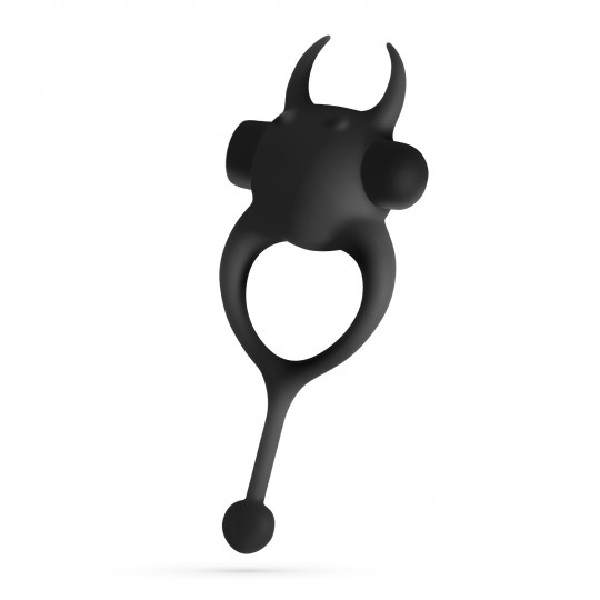 CRUSHIOUS DAEMON COCKRING WITH RECHARGEABLE VIBRATING BULLET BLACK