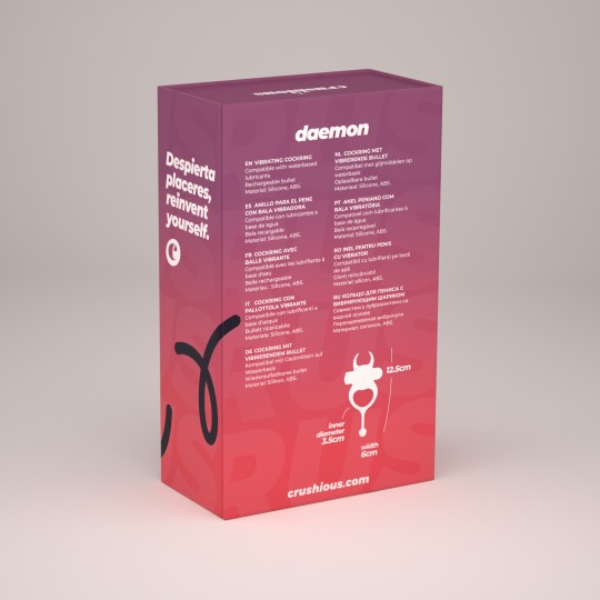 DAEMON ANELLO VIBRANTE NERO CRUSHIOUS