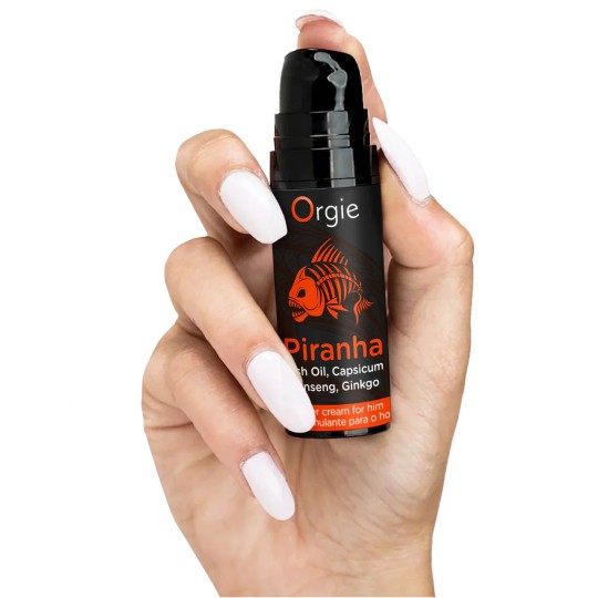 STIMULIERENDE CREME FÜR MÄNNER PIRANHA POWER CREAM 15 ML ORGIE
