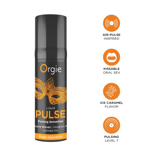 GEL STIMULANT UNISEXE À EFFET PULSANT LIQUID PULSE 15 ML ORGIE