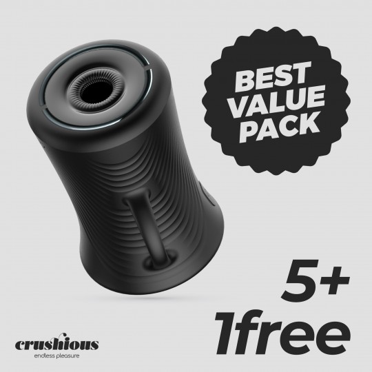 CONFEZIONE 5 + 1 GRATUITO MASTURBATORE ULTRA POTENTE VOYAGE CRUSHIOUS