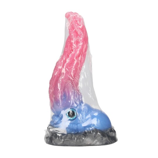 СИЛИКОНОВЫЙ ДИЛДО KRAKEN'S LICK СИНИЙ/КРАСНЫЙ OUCH!