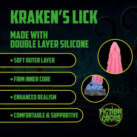 DILDO MONSTER IN SILICONE KRAKEN'S LICK BLU/ROSSO OUCH!
