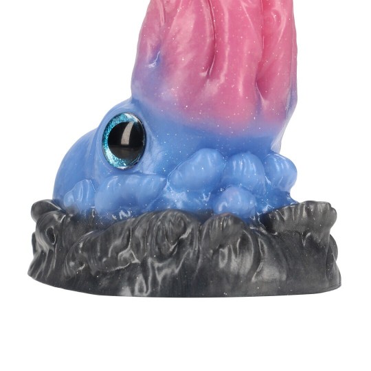 MONSTER-DILDO AUS SILIKON KRAKEN'S LICK BLAU/ROT OUCH!