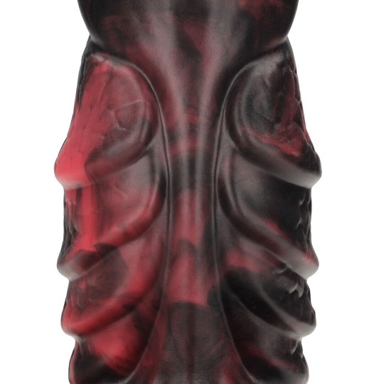 INFERNAL DEMON - SILICONE DILDO - RED/BLACK