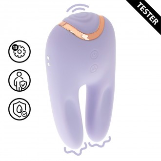 BONNIE - DOUBLE-ENDED TAPPING VIBRATOR - LAVENDER - TESTER