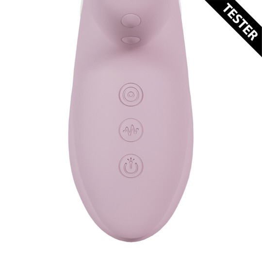ANDRIA - G-SPOT VIBRATING AND TAP CLIT STIMULATOR WITH LED - PINK - TESTER