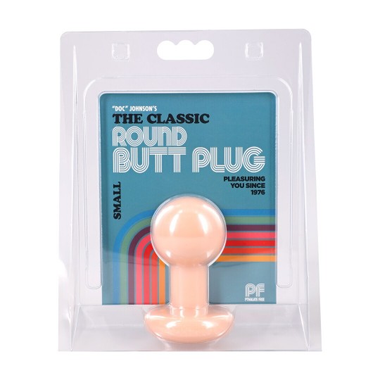 THE CLASSIC - ROUND BUTT PLUG - SMALL - CREAM