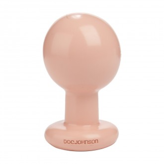THE CLASSIC - ROUND BUTT PLUG - LARGE - CREAM