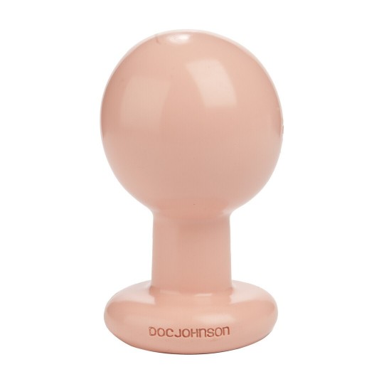 THE CLASSIC - ROUND BUTT PLUG - LARGE - CREAM