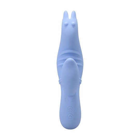 INTO THE C - SEAHORSE SIREN - WARMING WAVED RABBIT VIBRATOR - MAUI BLUE