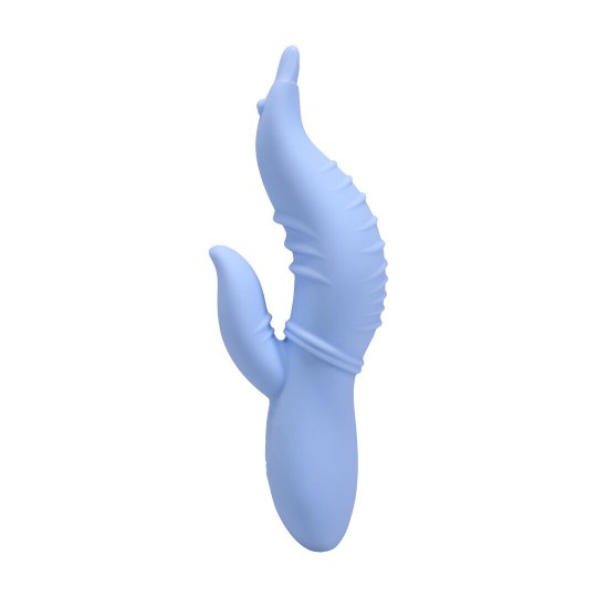 INTO THE C - SEAHORSE SIREN - WARMING WAVED RABBIT VIBRATOR - MAUI BLUE