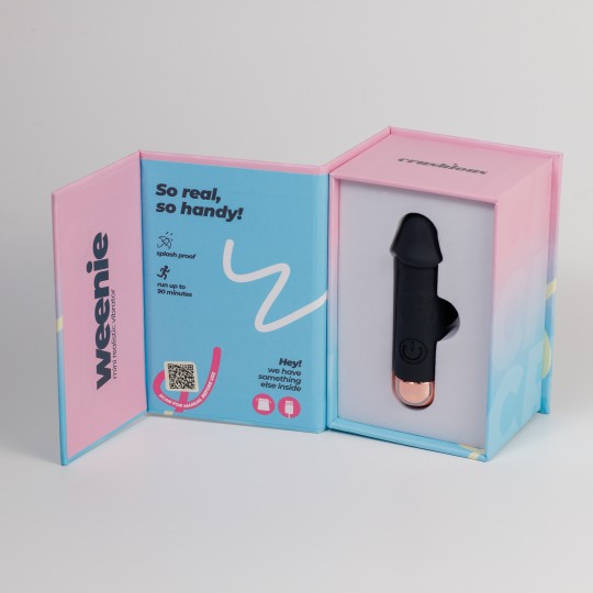 MINI VIBRADOR BALA REALISTA WEENIE PRETO CRUSHIOUS
