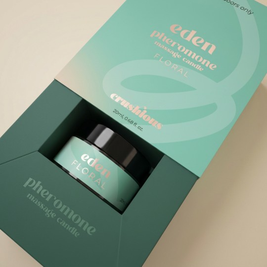 CANDELA DA MASSAGGIO EDEN CON FEROMONI E PROFUMO FLOREALE 20ML CRUSHIOUS