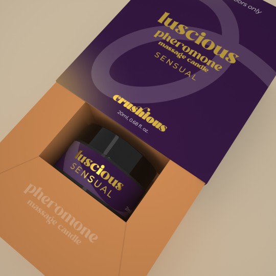 MASSAGEKERZE LUSCIOUS MIT PHEROMONEN UND SINNLICHE AROMEN 20ML CRUSHIOUS