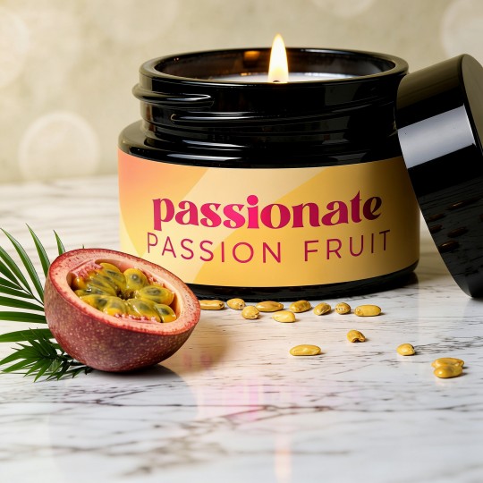 PASSIONATE-MASSAGEKERZE MIT PHEROMONEN UND PASSIONSFRUCHT-DUFT 20 ML CRUSHIOUS