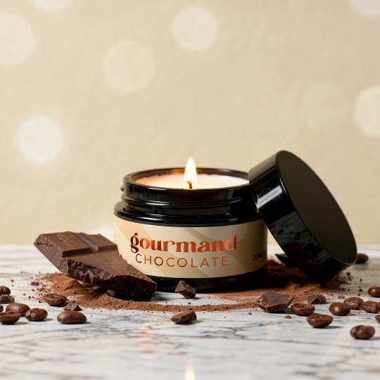 VELA DE MASAJE GOURMAND CON FEROMONAS Y AROMA A CHOCOLATE 20 ML CRUSHIOUS