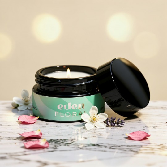 VELA DE MASAJE EDEN CON FEROMONAS Y AROMA FLORAL 20ML CRUSHIOUS