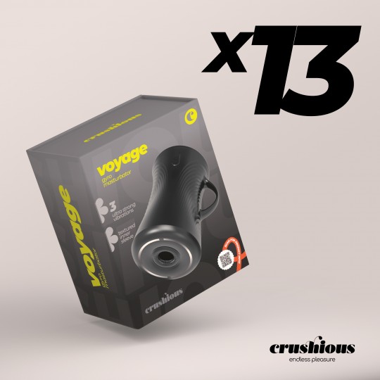 PACK DE 13 MASTURBADOR ULTRA POTENTE VOYAGE CRUSHIOUS