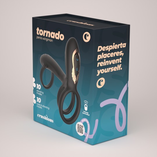 TORNADO ARMURE ROTATIVE POUR PÉNIS CRUSHIOUS
