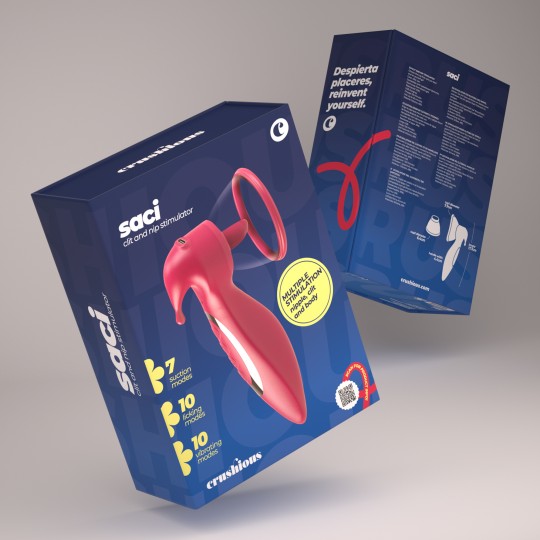 CRUSHIOUS SACI CLITORAL AND NIPPLE STIMULATOR WITH SUCTION