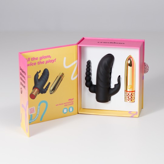 ROMANOV VIBRATEUR CLASSIQUE AVEC MANCHON EN SILICONE AMOVIBLE CRUSHIOUS