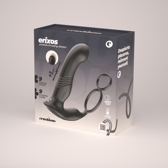 VIBRADOR DE PRÓSTATA CON MANDO A DISTANCIA ERIXOS CRUSHIOUS