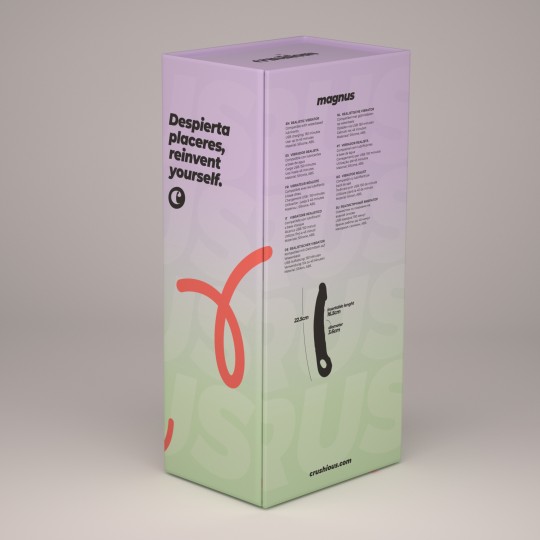 ГИБКИЙ ВИБРАТОР CRUSHIOUS MAGNUS BEND ЧЕРНЫЙ