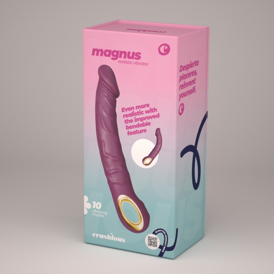 VIBRATORE FLESSIBILE MAGNUS BEND VIOLA CRUSHIOUS