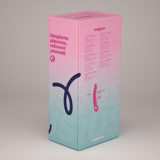 VIBRADOR FLEXÍVEL MAGNUS BEND ROXO CRUSHIOUS