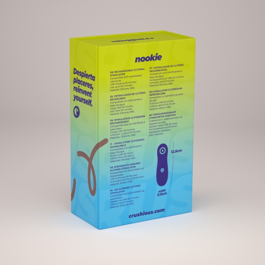 NOOKIE ESTIMULADOR CLITORIANO RECARGABLE CRUSHIOUS