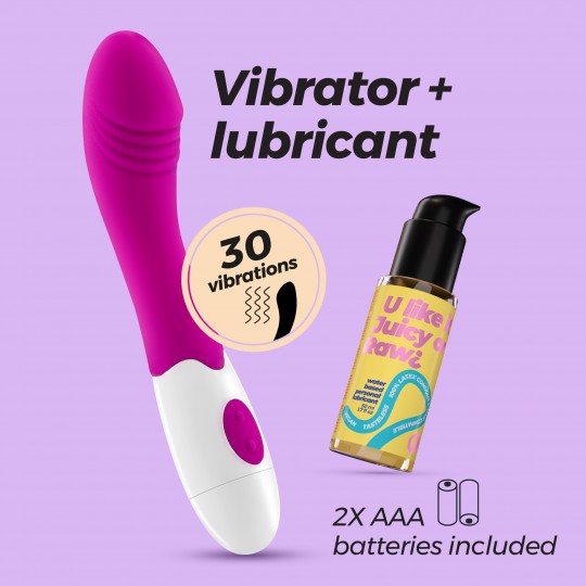 VIBROMASSEUR GROWLIE AVEC LUBRIFIANT À BASE D’EAU CRUSHIOUS