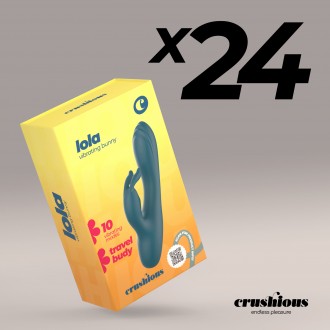 CONFEZIONE DA 24 MINI VIBRATORI A CONIGLIO LOLA CRUSHIOUS