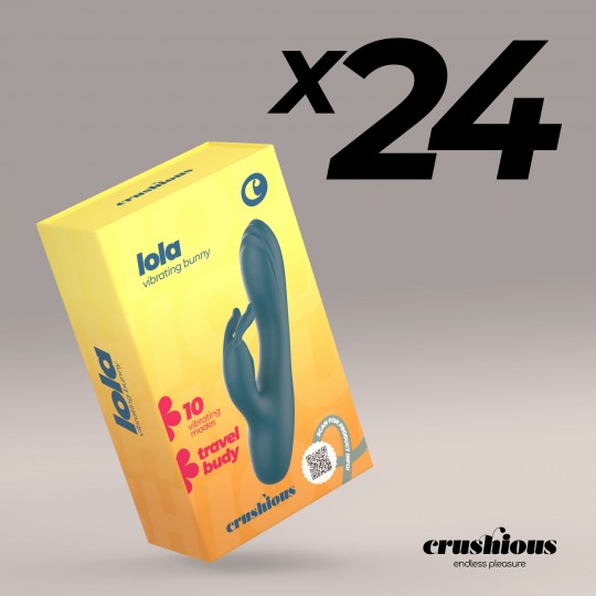 PACK DE 24 MINI VIBRADOR CONEJO LOLA CRUSHIOUS
