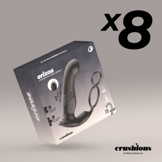 8ER-PACK PROSTATA-VIBRATOR MIT FERNBEDIENUNG ERIXOS CRUSHIOUS