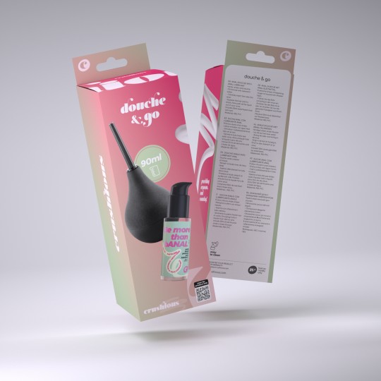 DOUCHE &amp; GO DUCHE ANAL 90ML COM LUBRIFICANTE ANAL 50ML CRUSHIOUS