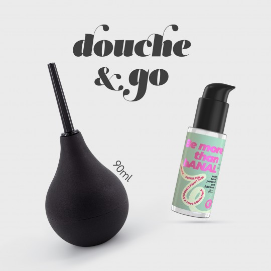 DOUCHE &amp; GO DUCHE ANAL 90ML COM LUBRIFICANTE ANAL 50ML CRUSHIOUS