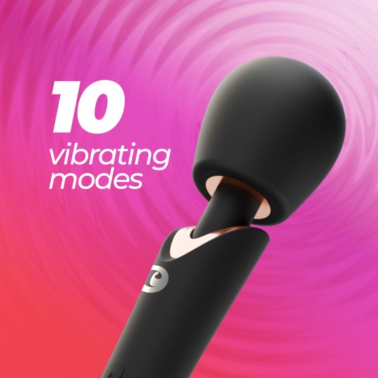 CRUSHIOUS HOLLY RECHARGEABLE WAND MASSAGER BLACK