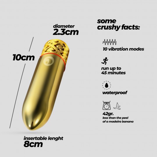 ROMANOV VIBRADOR CLÁSICO CON FUNDA DE SILICONA EXTRAÍBLE CRUSHIOUS
