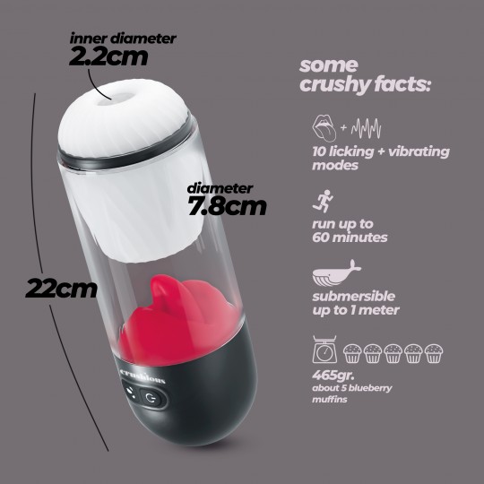 SLURPY 2-IN-1-MASTURBATOR ZERLEGBAR CRUSHIOUS