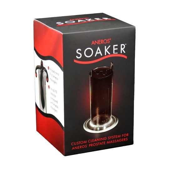 ANEROS SOAKER - CLEANING SYSTEM FOR PROSTATE MASSAGERS - TRANSPARENT