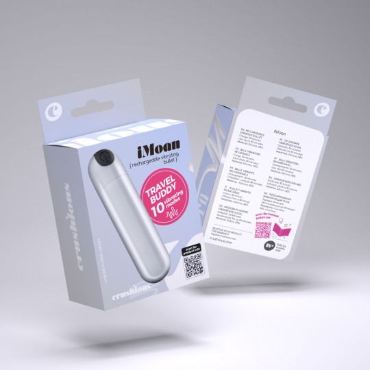 IMOAN BALLE VIBRANTE RECHARGEABLE ARGENT CRUSHIOUS