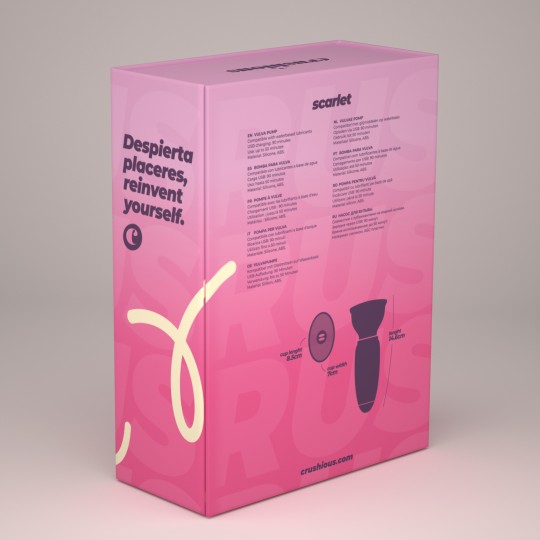 CRUSHIOUS SCARLET VULVA PUMP RECHARGEABLE STIMULATOR