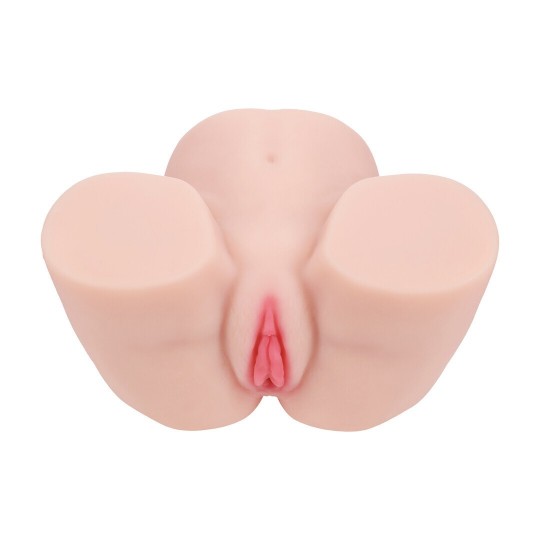BODYFORMS - VIVICA LENORE - DUAL ENTRY VIBRATING MASTURBATOR - 3,5 KG / 7.7 LBS - FLESH