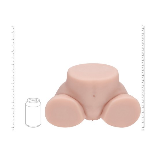 BODYFORMS - VIVICA LENORE - DUAL ENTRY VIBRATING MASTURBATOR - 3,5 KG / 7.7 LBS - FLESH